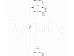 PaulGurkes Dusch Set Unterputz Deckenmontage Regendusche Komplett rund