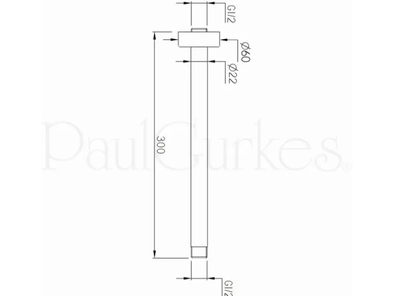 PaulGurkes Dusch Set Unterputz Deckenmontage Regendusche Komplett rund