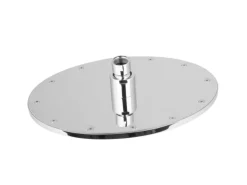 PaulGurkes Duscharmatur Regendusche Unterputz oval Einhandmischer Deckenarm Duschkopf