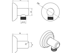 PaulGurkes Duschsystem Nostalgie Retro Regendusche Dusch Set Komplett mit Box Deckeneinbau