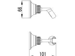 PaulGurkes Duschsystem Nostalgie Retro Regendusche Dusch Set Komplett mit Box Deckeneinbau