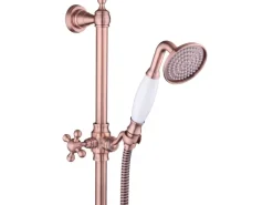 PaulGurkes Kupfer Duschsystem Antik Nostalgie Dusch-Set Unterputz Regendusche