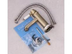 PaulGurkes Nostalgie Wasserhahn Einhandmischer Retro Waschtischbatterie