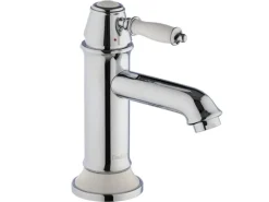 PaulGurkes Nostalgie Wasserhahn Einhandmischer Retro Waschtischbatterie Metall