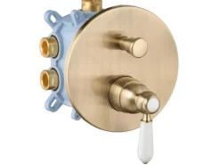 PaulGurkes Regendusche bronze Retro Unterput Duschsystem