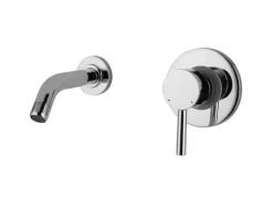 PaulGurkes Unterputz 2 Loch Waschtischarmatur rund Waschtischbatterie