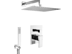 PaulGurkes Unterputz Duschgarnitur 30cm Regenbrause