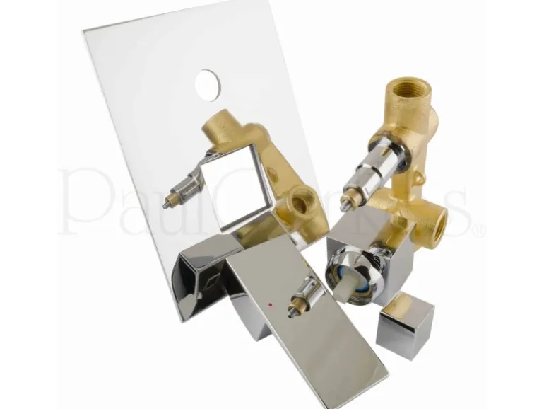 PaulGurkes Unterputz Duschgarnitur 30cm Regenbrause