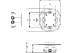 PaulGurkes Unterputz Retro Duschsystem schwarze Duscharmatur Nostalgie Set