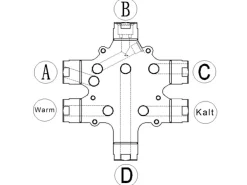 PaulGurkes Unterputz Retro Duschsystem schwarze Duscharmatur Nostalgie Set