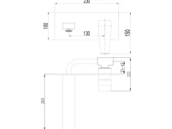 PaulGurkes Unterputz Waschtischarmatur 2-Loch Mischbatterie