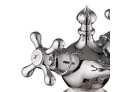 PaulGurkes Waschtischarmatur Retro Antik Zweigriffmischer Klein