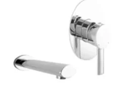 PaulGurkes Waschtischarmatur Waschtischbatterie Oval Einhandmischer 2-Loch Unterputz Armatur