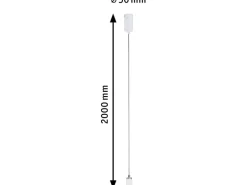 Paulmann Pendelleuchte Runa GU10 max. 20 W aus Metall 230 V Weiß-Grau