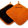 Petromax Aramid Topflappen Paar Schwarz-Orange