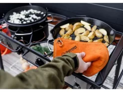 Petromax Aramid Topflappen Paar Schwarz-Orange