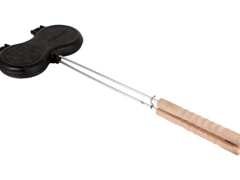 Petromax Burgereisen BG-IRON Holzgriff Gusseiserne Form