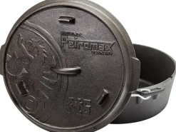 Petromax Dutch Oven FT6-T Schwarz mit planem Boden 5,5 l