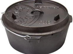 Petromax Dutch Oven FT12-T Schwarz mit planem Boden ca. 11,4 l