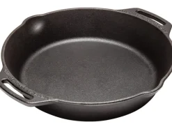 Petromax Feuerpfanne FP25H-T Schwarz mit 2 Henkeln Gusseisen Ø 25 cm