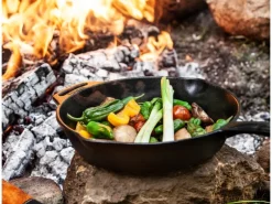 Petromax Feuerpfanne FP30-T Schwarz mit Stiel Gusseisen Ø 30 cm