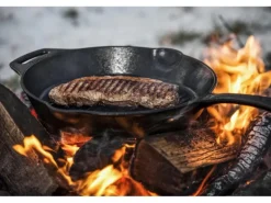 Petromax Grillpfanne Gusseisen mit Stiel 30cm