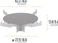 Petromax Grillplatte mit Kochkreuz für Raketenofen