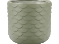 Pflanztopf Ø 15 cm Grün Keramik