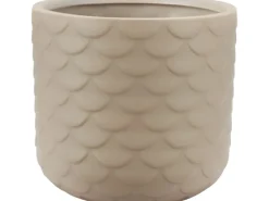 Pflanztopf Ø 15 cm Hellgrau Keramik