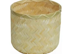 Pflanztopf aus Bambus Ø 27 cm x 25,5 cm Natur
