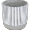 Pflanztopf Beton Ø 15 cm x 14 cm Grau-Weiß