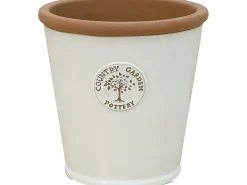 Pflanztopf Country Garden Pottery Keramik Creme 38 cm x 38 cm x 35 cm