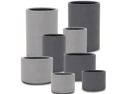 Pflanztopf Fiberstone Grau 48 cm x Ø 33 cm