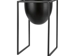 Pflanztopf-Metallgestell Ø 16 cm x 25 cm Schwarz