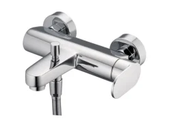 pianura Badewannen-Einhebelmischer Aora Aufputz mit Brauseanschluss in Chrom