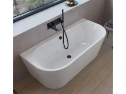 pianura Badewannenmodul Unterputz inkl. Grundkörper und Brausegarnitur Giulia in Matt Schwarz