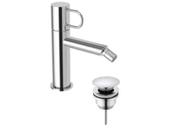pianura Bidet-Einhebelmischer Stella 5L mit Pop Up Ablaufventil in Chrom
