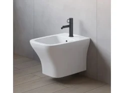 pianura Bidet-Einhebelmischer Stella 5L ohne Ablaufgarnitur in Schwarz Matt