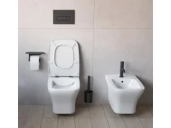 pianura Bidet-Einhebelmischer Stella 5L ohne Ablaufgarnitur in Schwarz Matt