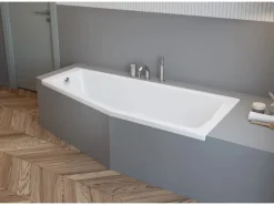 pianura Dreiloch-Wannenrand-Einhebelmischer Stella mit erhöhter Durchflussleistung in Chrom