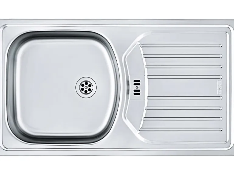 pino Eckküche 440 cm Weiß Hochglanz Anschlag rechts Arbeitsplatte Beton Grafit