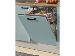 pino Küchenzeile 370 cm Fjordgrün Anschlag rechts 1 Geräte-, 1 Apothekerschrank