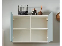 pino Küchenzeile 370 cm Fjordgrün Anschlag rechts 1 Geräte-, 1 Apothekerschrank