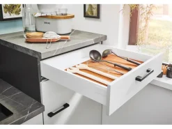 pino Küchenzeile 180 cm Lichtgrau Anschlag rechts 1 Geräteschrank