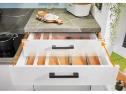 pino Küchenzeile 180 cm Lichtgrau Anschlag rechts 1 Geräteschrank