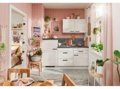 pino Küchenzeile 180 cm Pastellblau Anschlag links 1 Geräteschrank