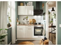 pino Küchenzeile 160 cm Weiß Anschlag rechts