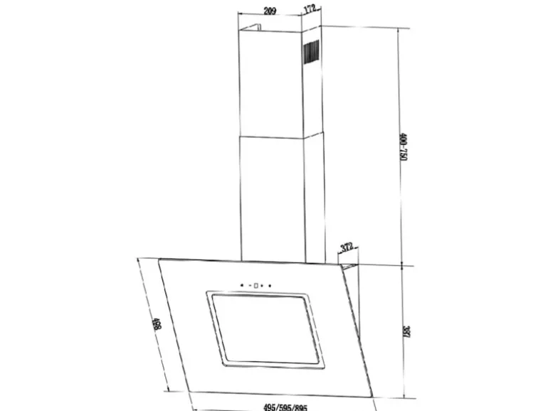 PKM Dunstabzugshaube S26-50 BTY EEK: B