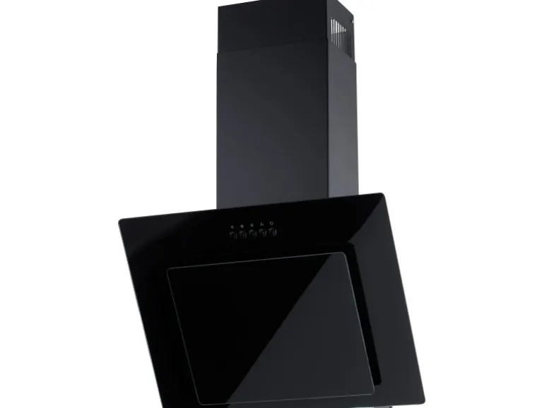 PKM Dunstabzugshaube 9039X kopffrei Schwarz Glas 60 cm EEK: A