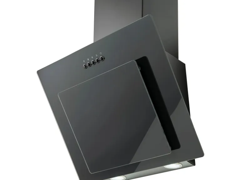 PKM Dunstabzugshaube 9039X kopffrei Schwarz Glas 60 cm EEK: A
